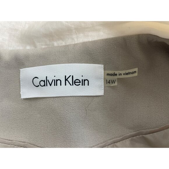 Calvin Klein Women’s Grey Blazer Jacket Sz 14W - Picture 5 of 7